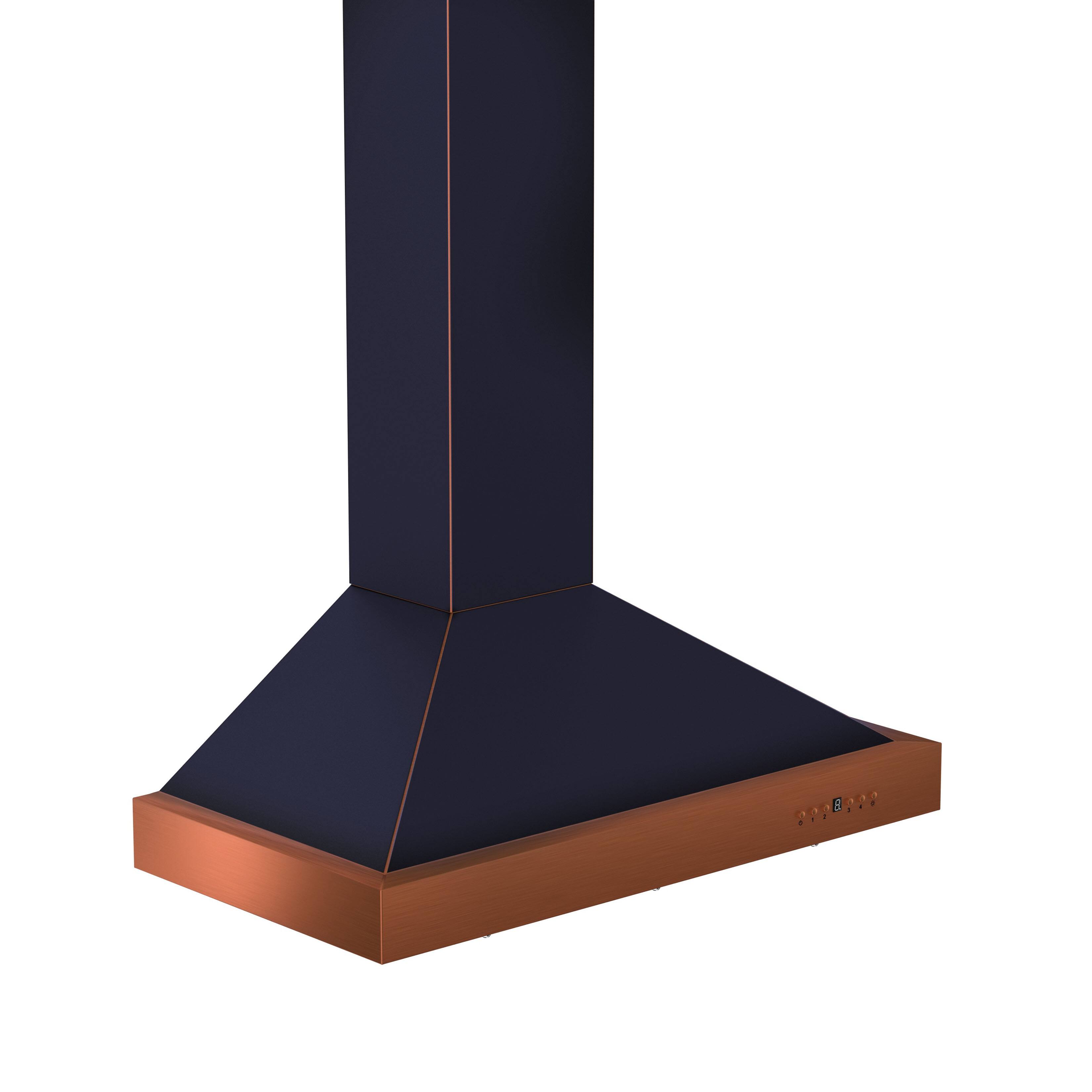 Angle. ZLINE - ZLINE 30 in. Convertible Vent Designer Series Wall Mount Range Hood (KB2-BCXXX-30) - Oil Rubbed Bronze.