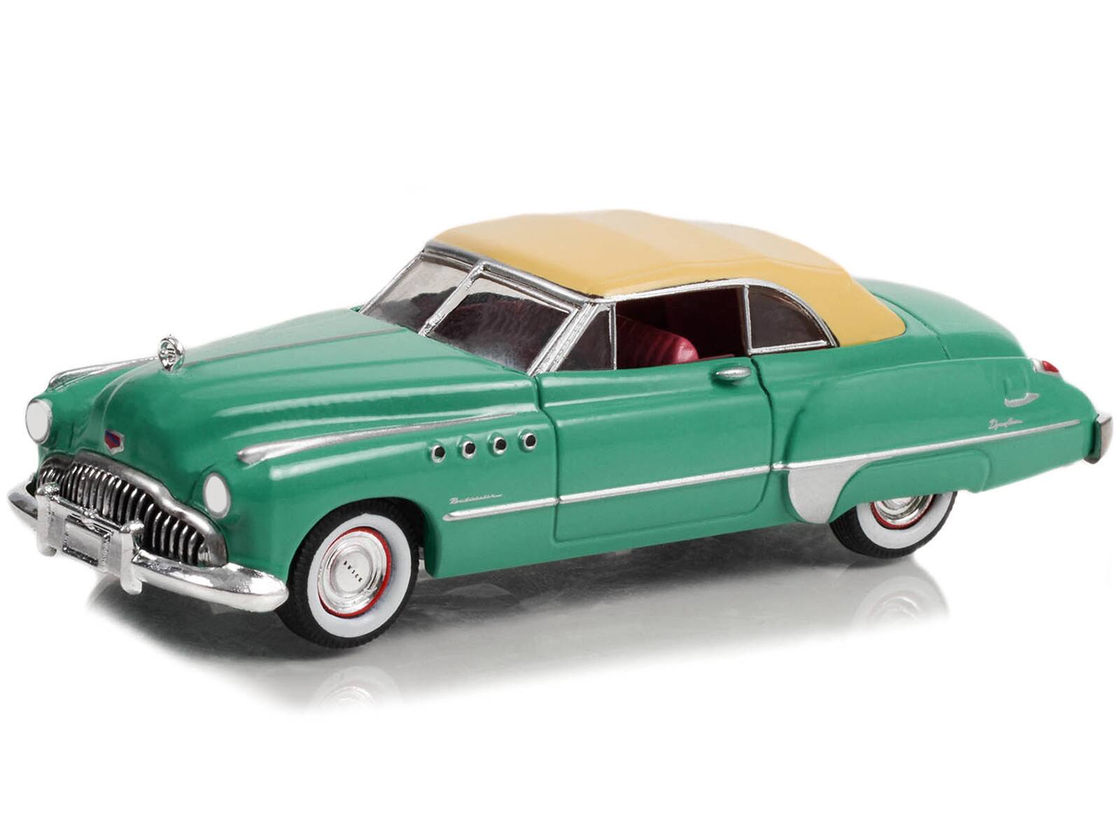 Alt View 1. Greenlight - 1949 Buick Roadmaster Convertible Green w/Tan Soft Top "American Pickers" (2010-Current) TV 1/64 Model Car by Greenlight.