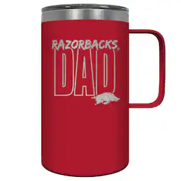 Great American Products - Arkansas Razorbacks Dad 18oz. Hustle Travel Mug - Multicolor