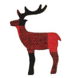 BreeBe - * Plaid Deer Bowl Filler - Red/Black