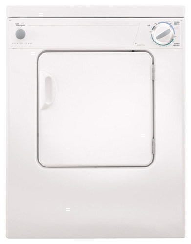 Whirlpool - 3.4 Cu. Ft. 3-Cycle Stackable Electric Dryer - White