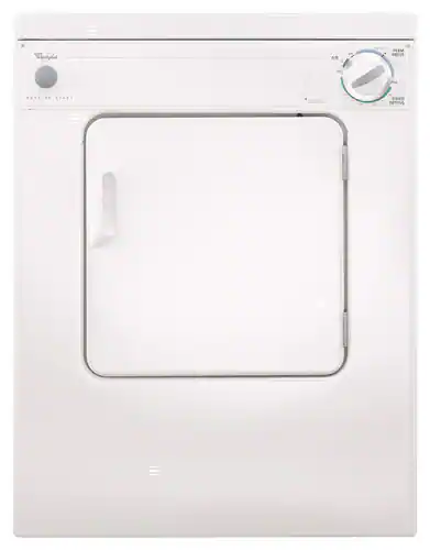 Whirlpool - 3.4 Cu. Ft. Stackable Electric Dryer with Flexible Installation - White
