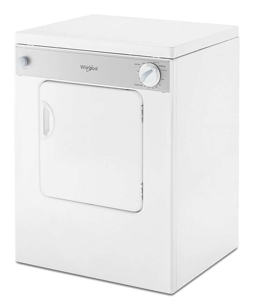 Alt View 12. Whirlpool - 3.4 Cu. Ft. Stackable Electric Dryer with Flexible Installation - White.