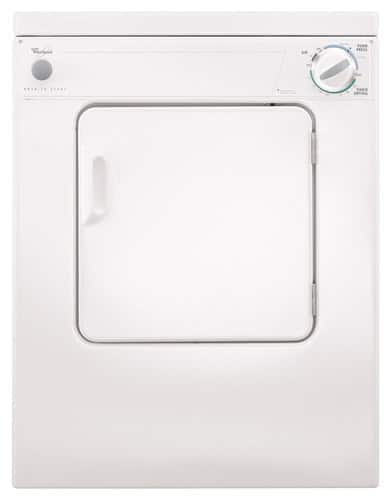  Whirlpool - 3.4 Cu. Ft. 3-Cycle Electric Dryer - White