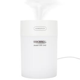 Techko Maid - Portable Fine-Mist Humidifier w/ LED Night Light - 600ml - White