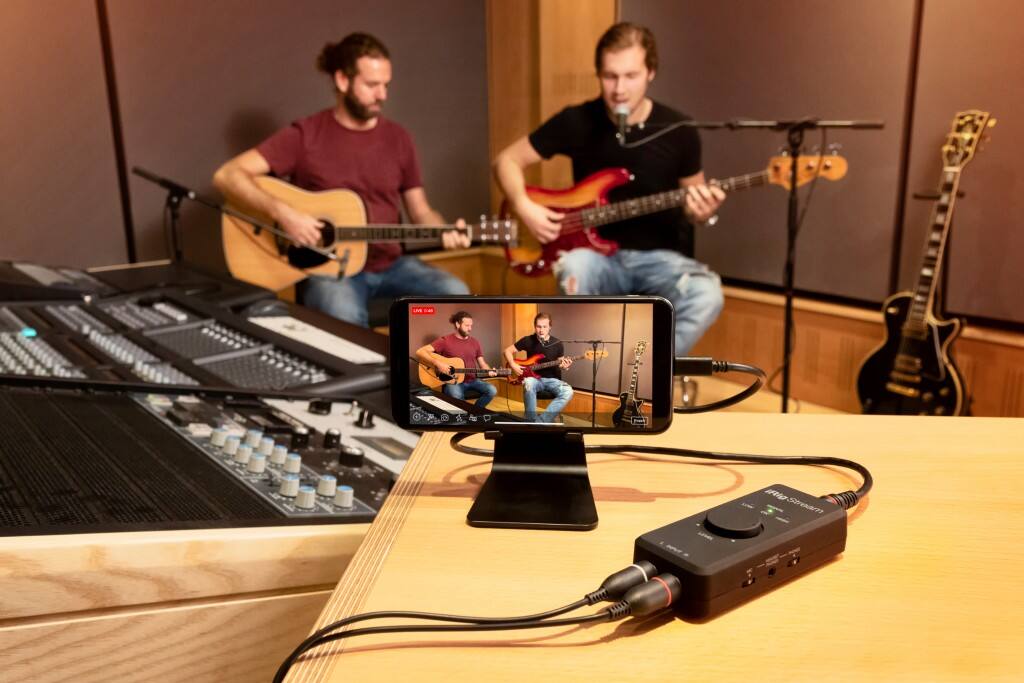 Alt View 4. IK Multimedia - iRig Stream USB Audio Interface for Streaming, Podcasting, and Music Production with RCA Input and 24-bit/48kHz Audio - Black.