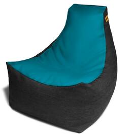 Jaxx - Pixel Gamer Chair - Game Room / Home Theater Bean Bag Chair - Turquoise