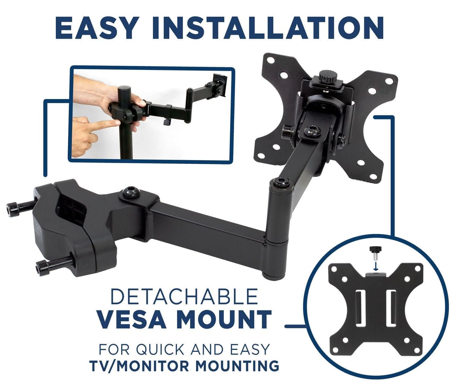 EASY INSTALLATION  
DETACHABLE VESA MOUNT  
FOR QUICK AND EASY TV/MONITOR MOUNTING