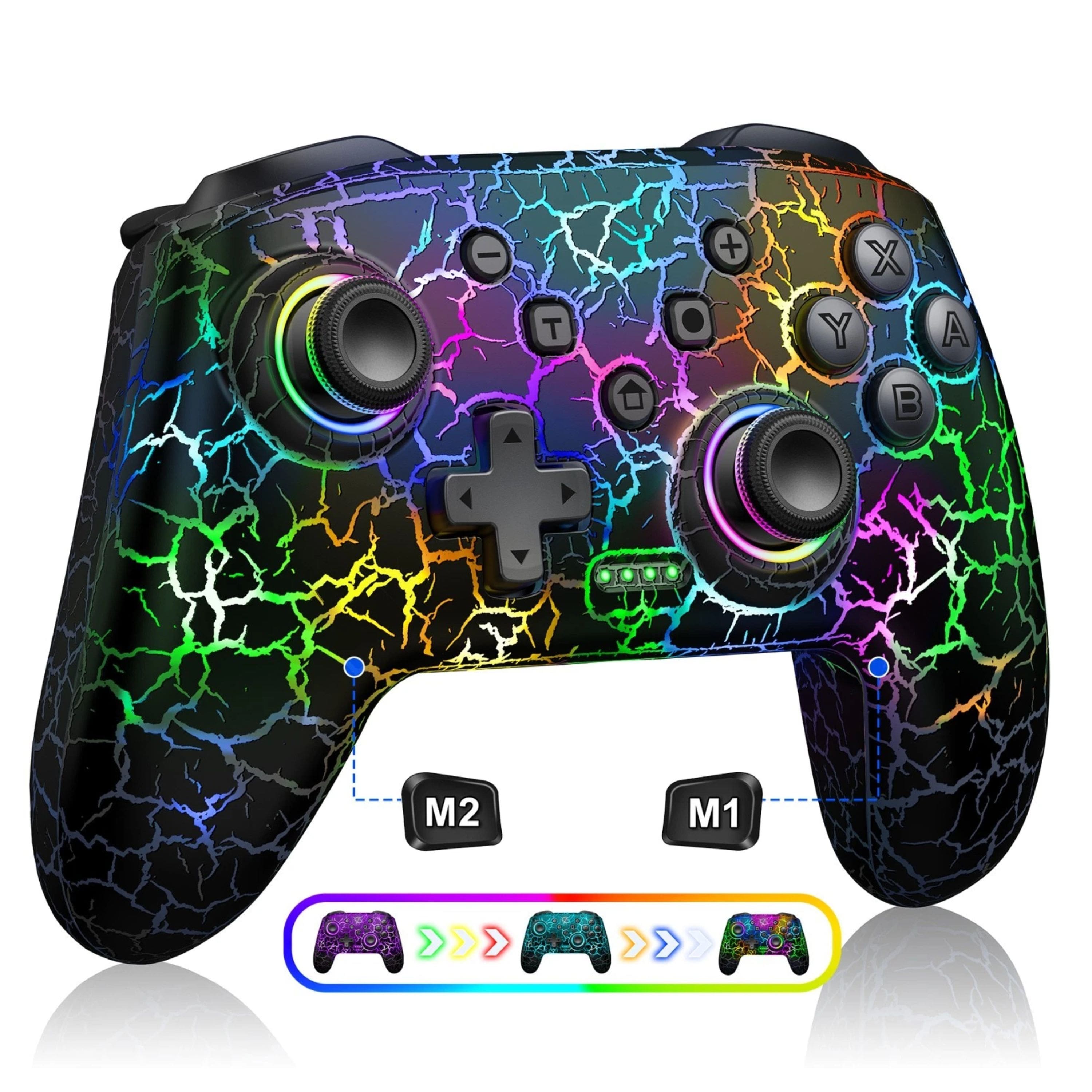 Kitcheniva - Wireless Controller For Nintendo Switch /Switch 2/Lite/OLED Gamepad - Black