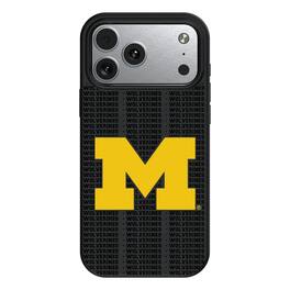 Keyscaper - NCAA - Michigan Wolverines Primary Logo iPhone Magnetic Bump Case - 15 - Black
