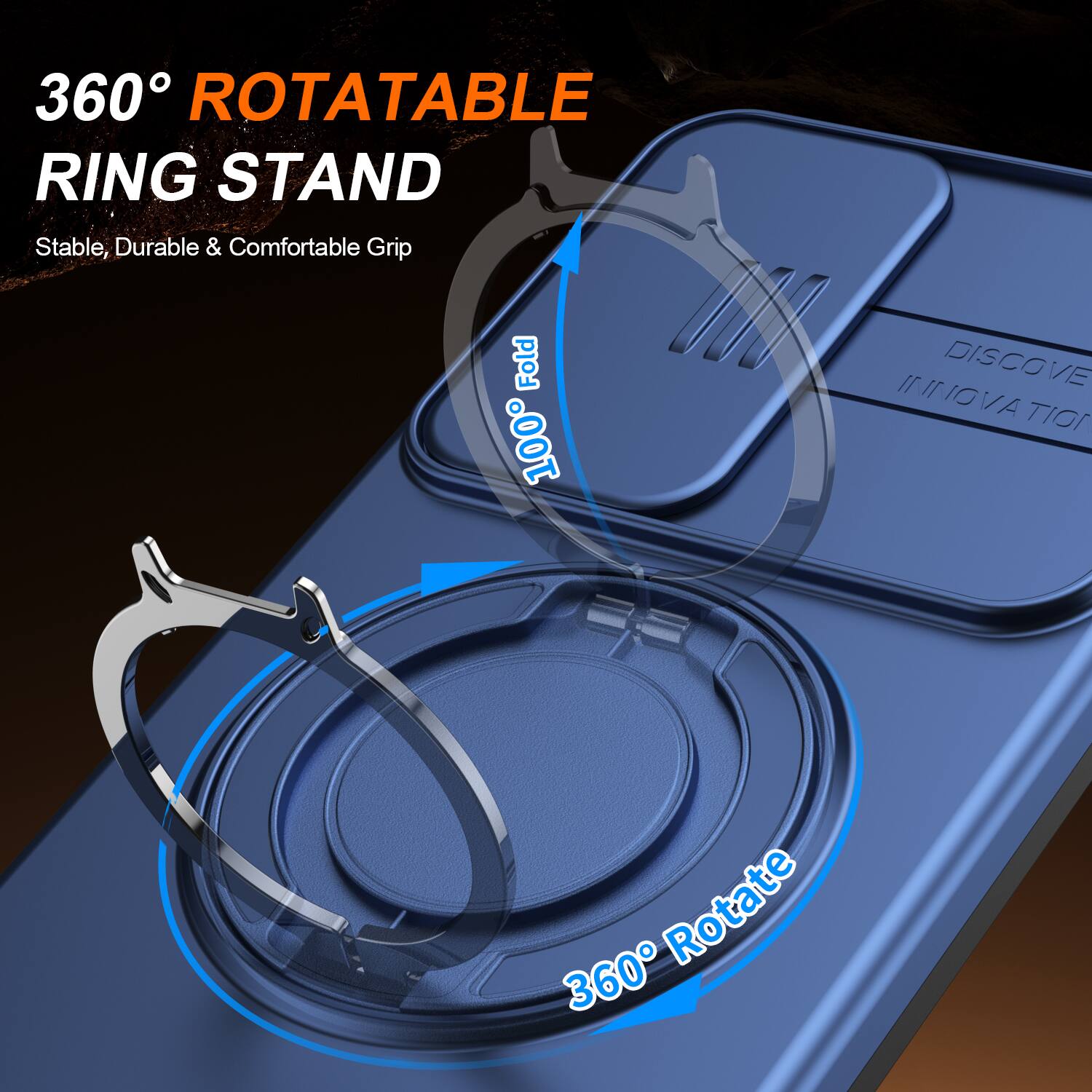Dteck Heavy Duty Case for Samsung Galaxy A57 with Foldable Ring Stand ...