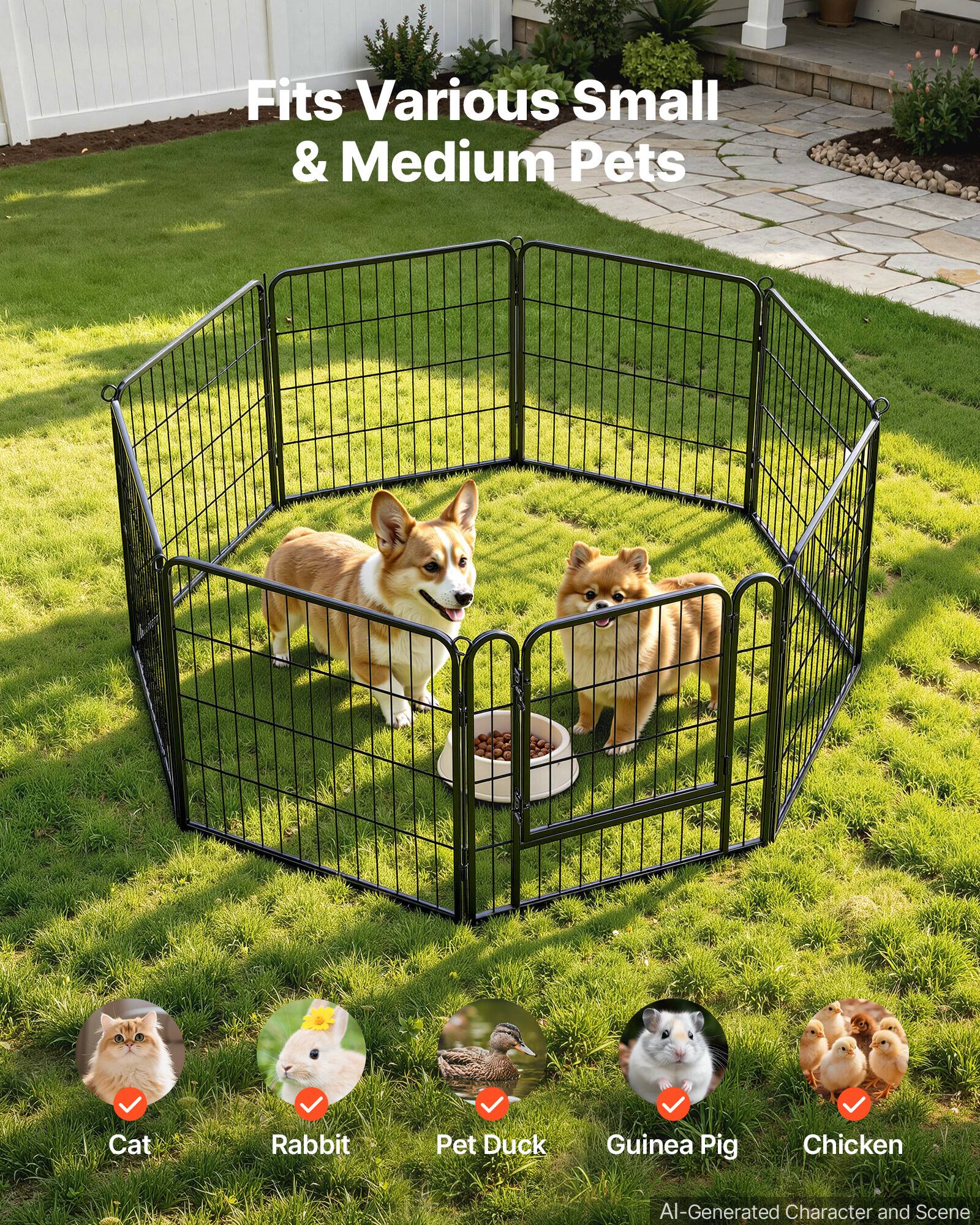 Fits Various Small & Medium Pets

Cat
Rabbit
Pet Duck
Guinea Pig
Chicken

AI-Generated Character and Scene