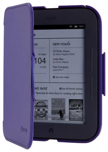 Front Standard. Speck - Fitfolio Case for NOOK Touch and NOOK Touch with GlowLight - Aubergine.