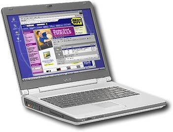 Angle Standard. Sony - VAIO 2.8GHz Notebook.