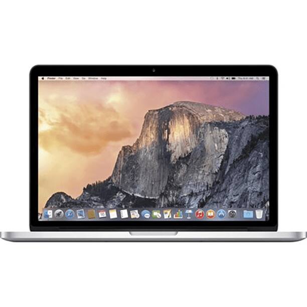 Front. Apple - Apple MacBook Pro ME662LL/A 13' Early 2015 - Silver.