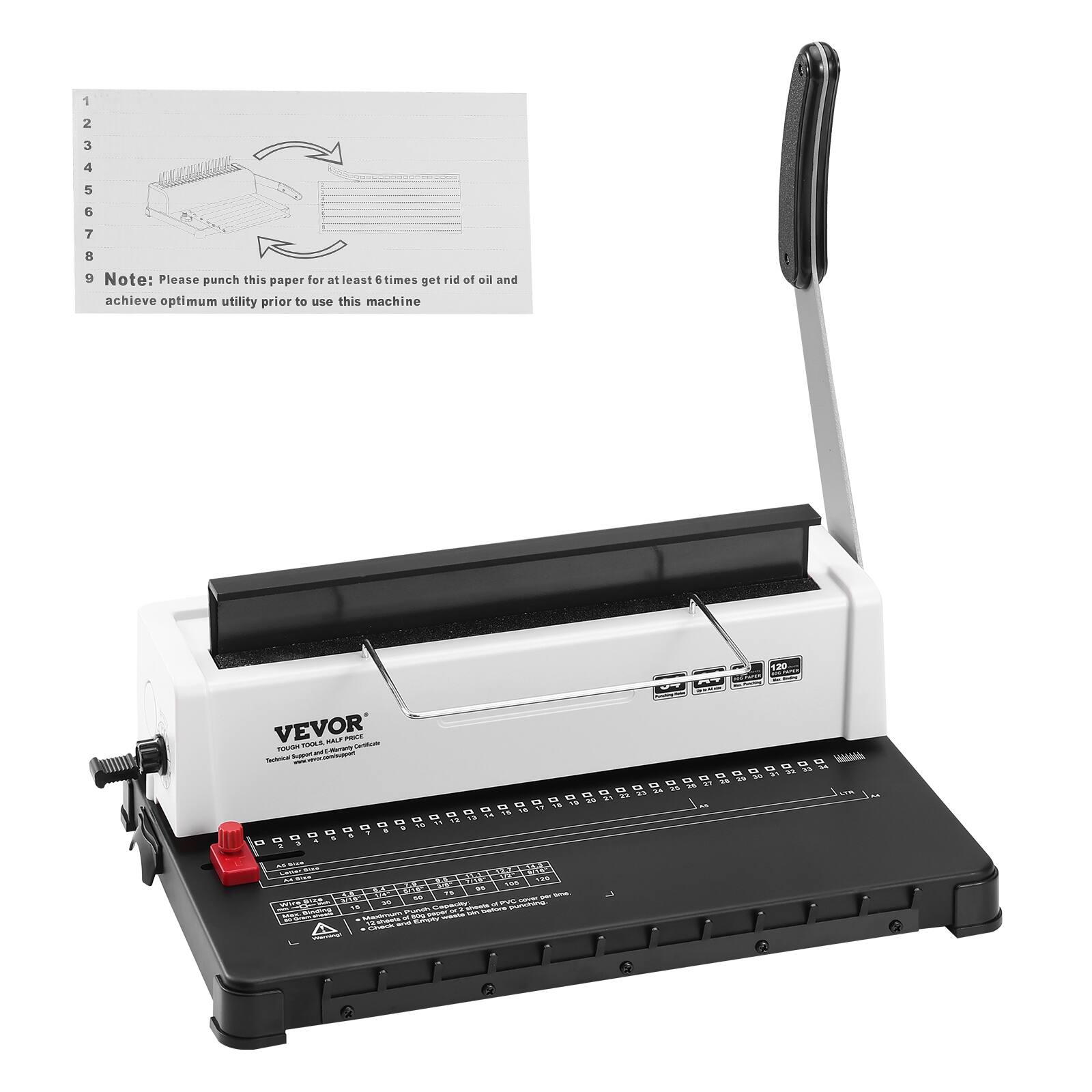 1 2 3 4 5 6 7 8 9

Note: Please punch this paper for at least 6 times get rid of oil and achieve optimum utility prior to use this machine

VEVOR
TWO-POOL HALF PRICE
Technical Equipment Manufacturer