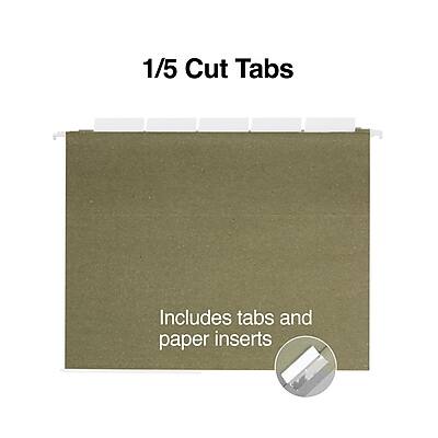 1/5 Cut Tabs  
Includes tabs and paper inserts
