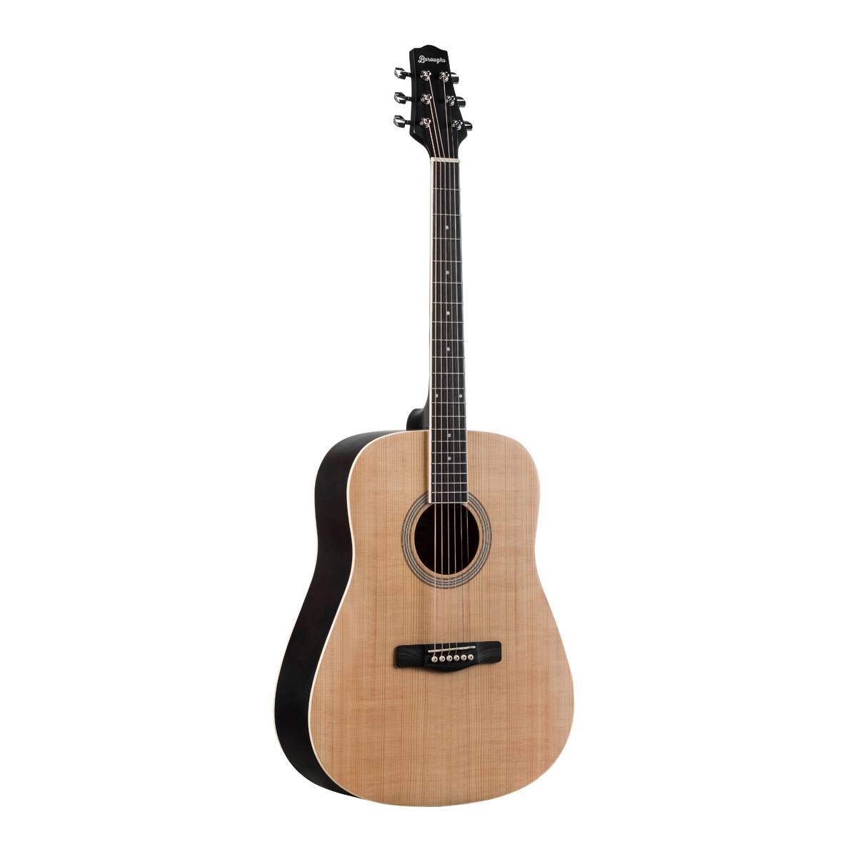 Alt View 2. Boroughs - Boroughs B20DNT Beginner Dreadnought Acoustic Guitar Pack, Natural.