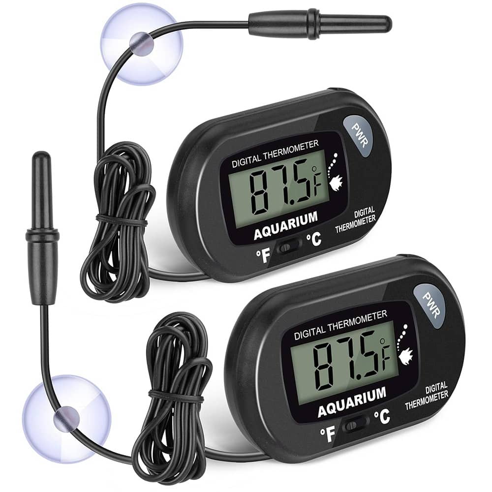 RTMB - 3.3-foot cord in degrees Fahrenheit and Celsius (°F and °C) for car aquariums - Black