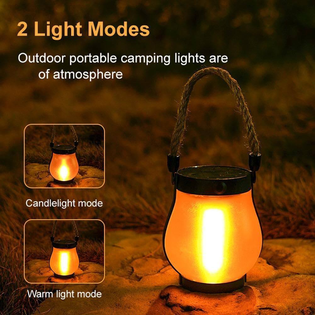 Auledio Solar Flame Lantern Hanging Waterproof 1 Pc Flame