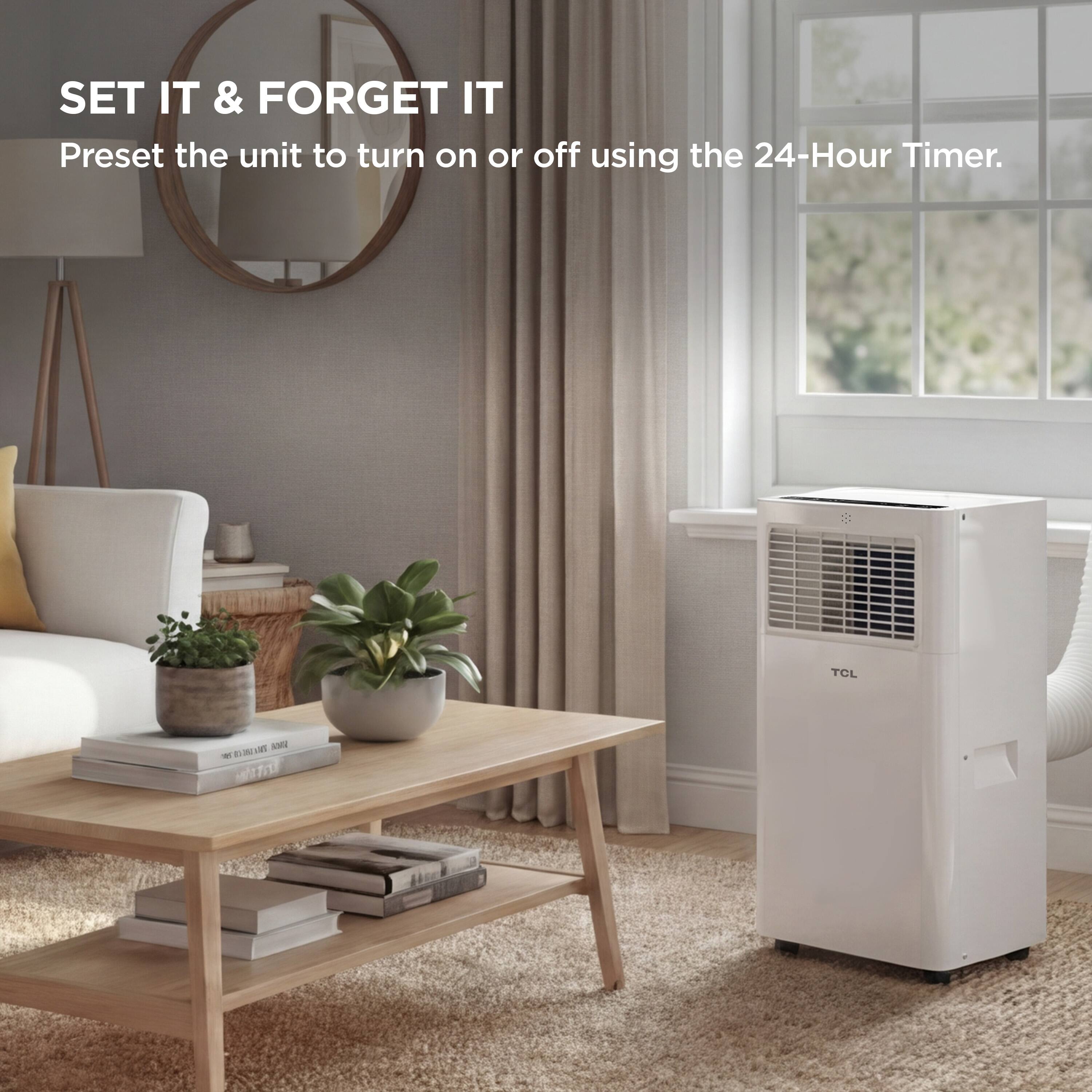 SET IT & FORGET IT  
Preset the unit to turn on or off using the 24-Hour Timer.