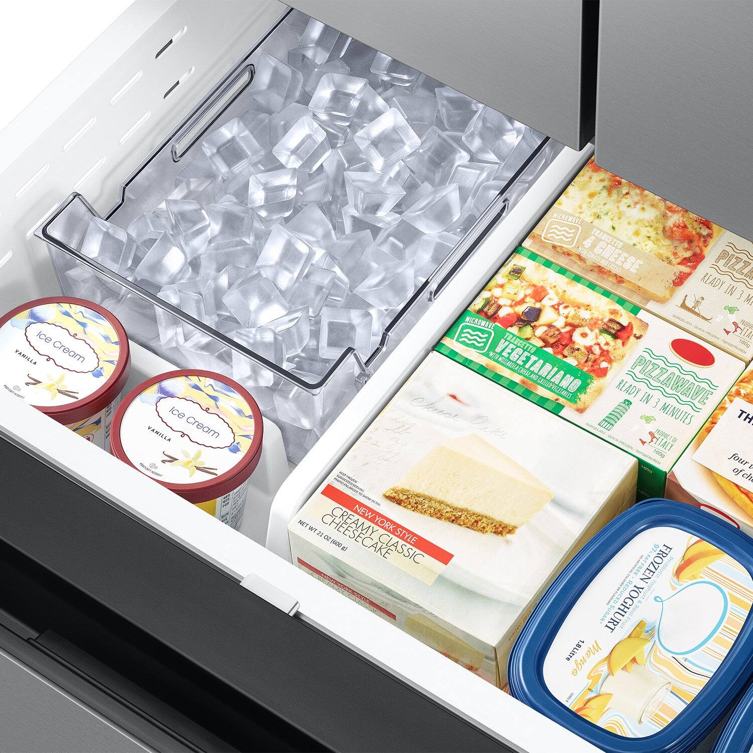 Ice Vanilla Cream  
Vanilla Cream  
4 Cheese Pizza  
Vegetarian Pizza  
Ready in 3 Minutes  
Creamy Cheesecake  
New York Style Classic  
Reduced Fat Yogurt  
Mango