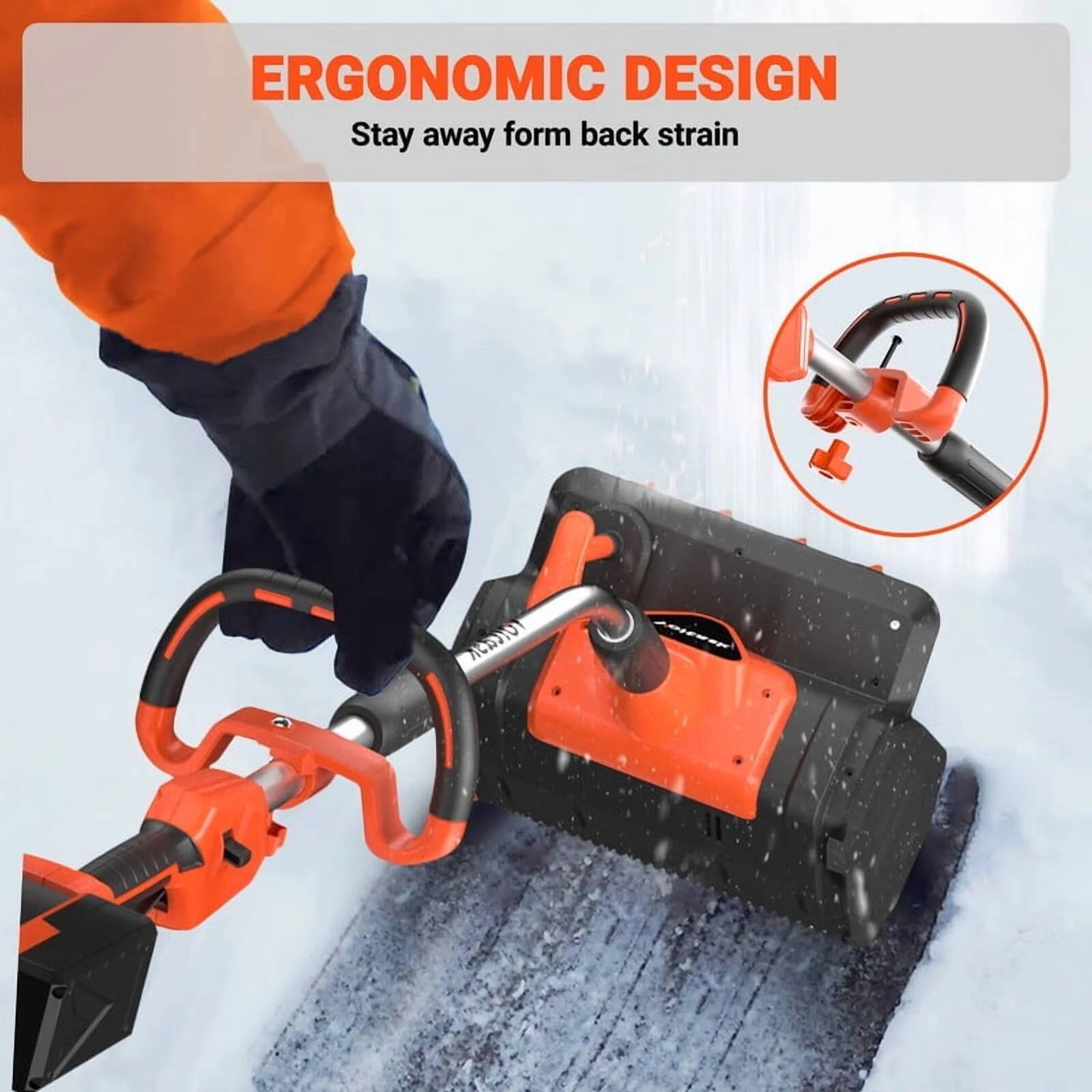 ERGONOMIC DESIGN  
Stay away from back strain