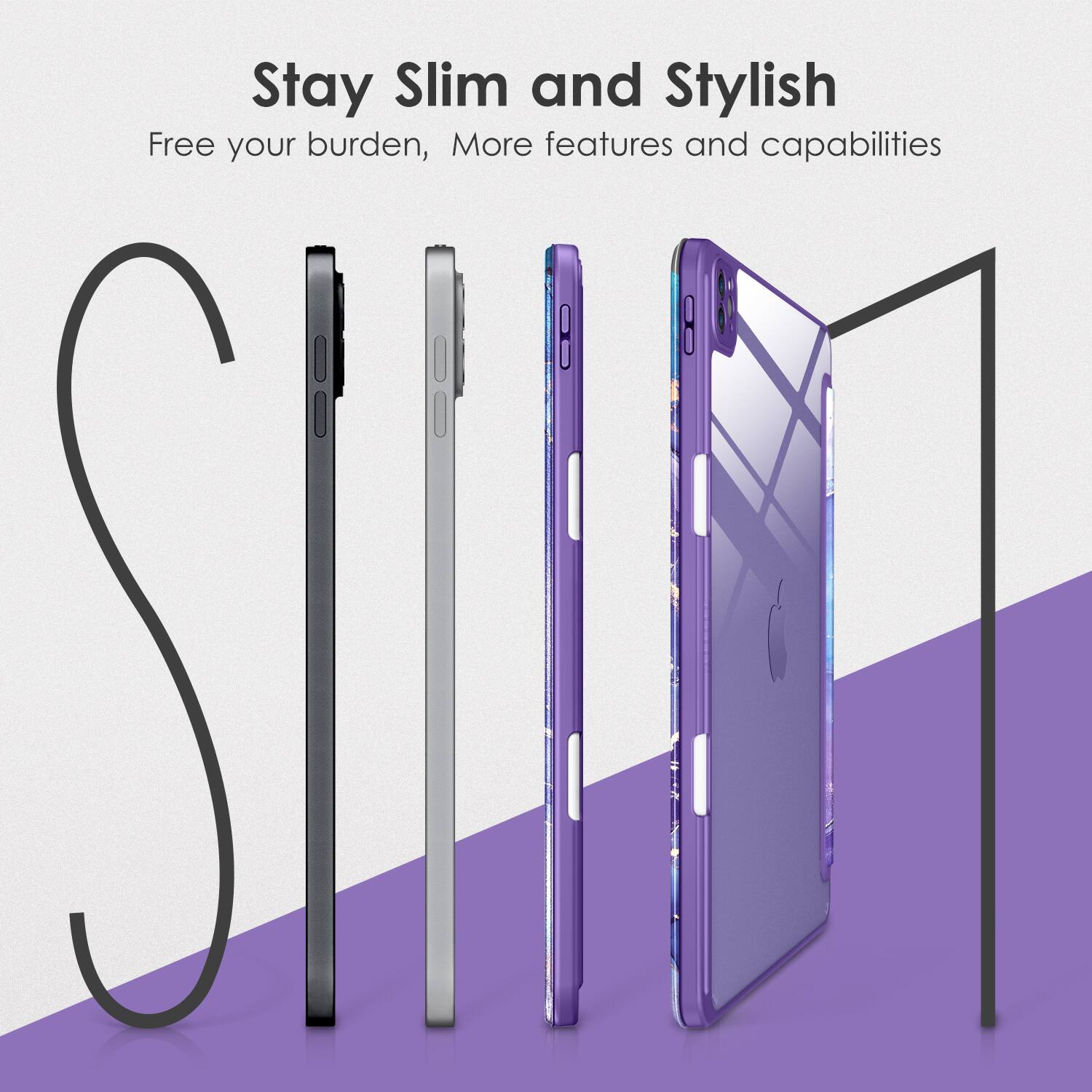 Stay Slim and Stylish  
Free your burden, More features and capabilities