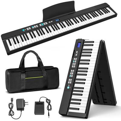Sugift 88 Keys Folding Piano Keyboard for Beginner Portable