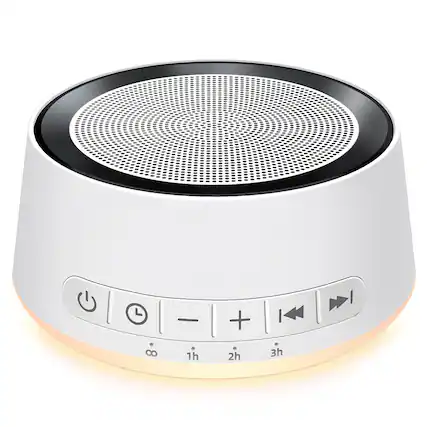Front. Pacoar Cade - Night Light Light Sound Machine White Noise With 30 Sounds 12 Colors Night Light Sleep For Adults Brown Nosie Pink 32 - Default.