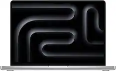 Front. Apple - MacBook Pro 14-inch Laptop - Apple M4 Pro chip Built for Apple Intelligence - 24GB Memory - 512GB SSD - Silver.