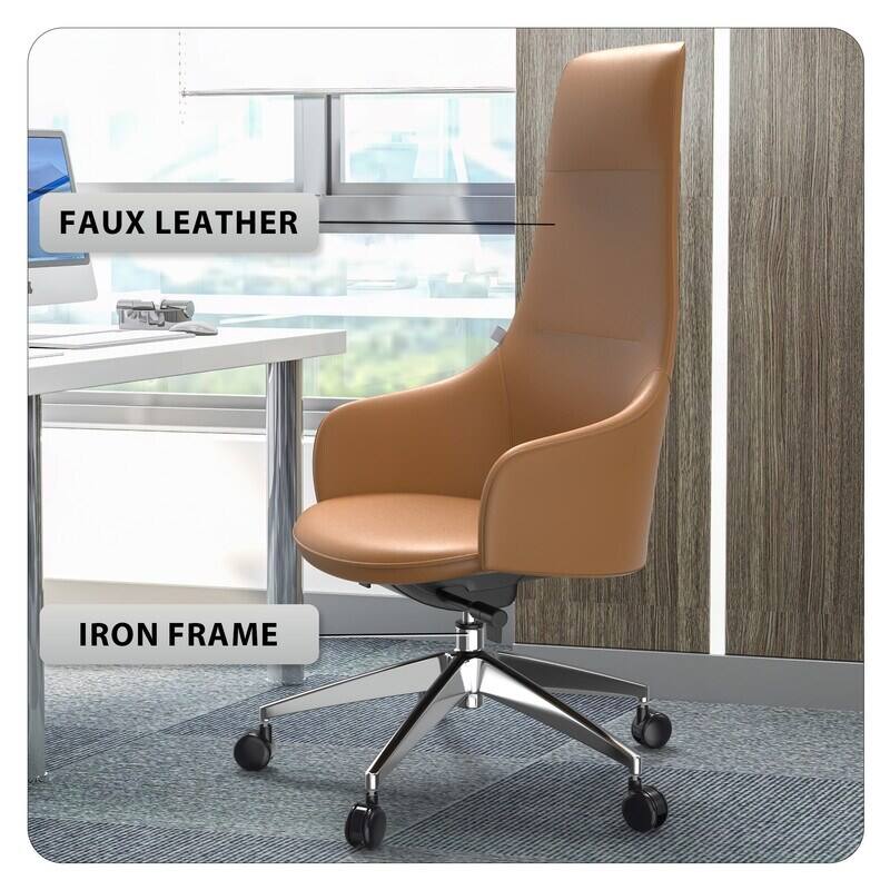 FAUX LEATHER  
IRON FRAME