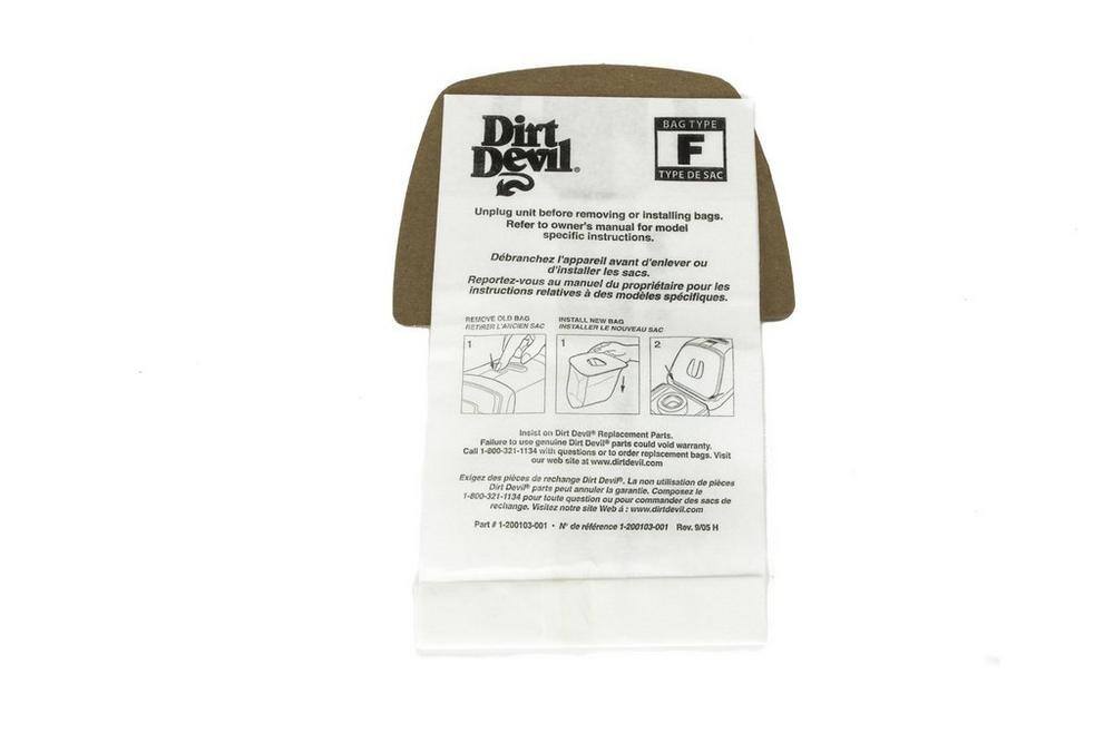 Dirt Devil - 12 Pack Vacuum Bags Part #1200103001