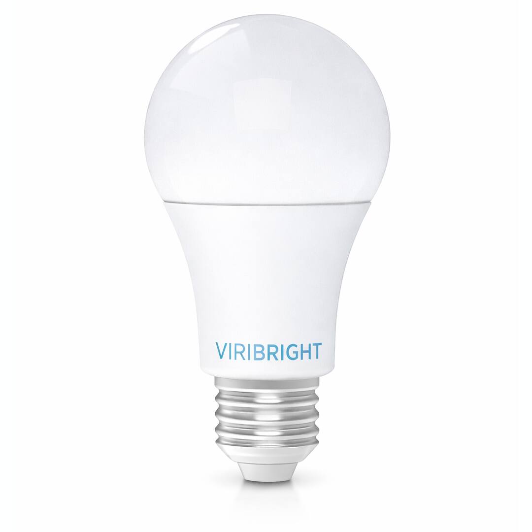 Left. VIRIBRIGHT - A19 LED Bulb, E26, Screw Base, 9W, 60W Equivalent, Dimmable, CEC, 810 Lumens, Cool White 4000K (4 Pack) - Cool White 4000K.