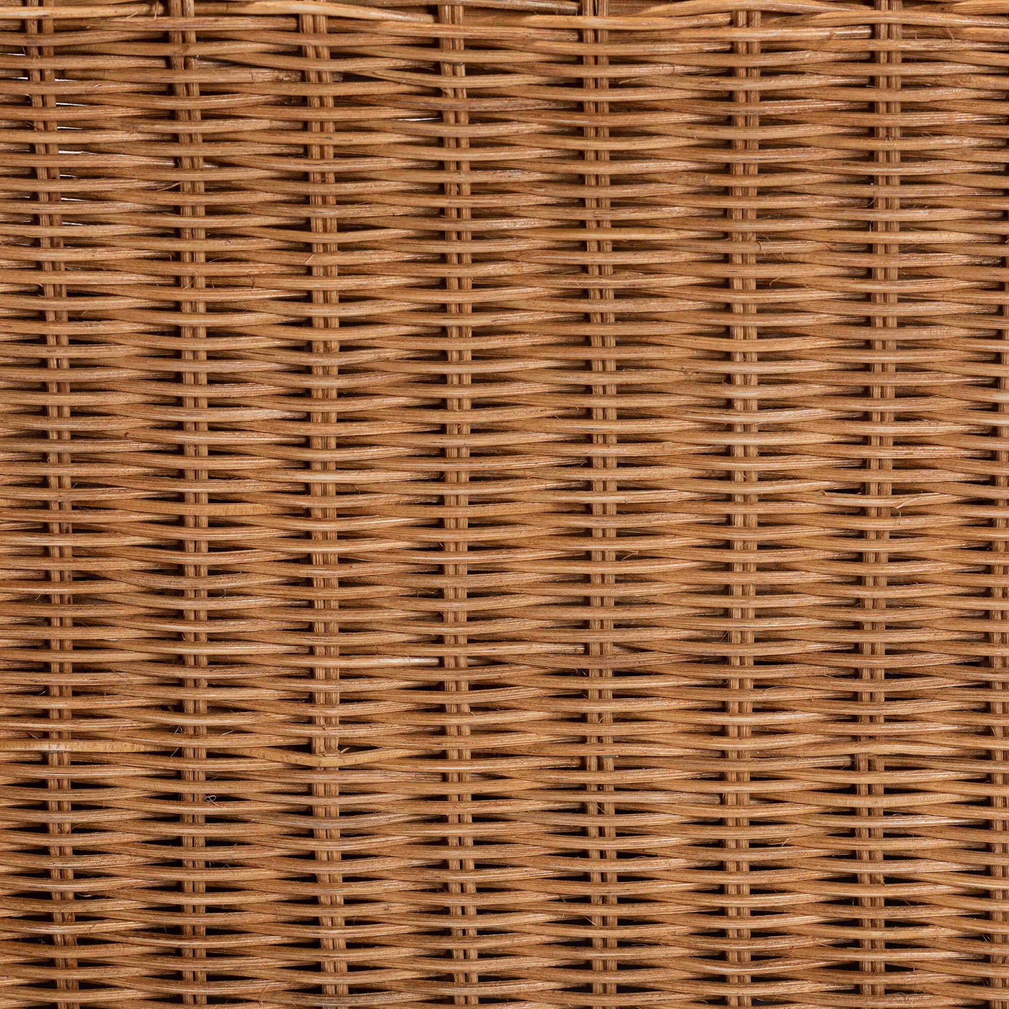 Alt View 2. bali & pari - Belita Natural Rattan Pet Bed - Handwoven Wicker Enclosed Lounge Bed for Dogs or Cats with Removable Cushion, 30.2" - Light Honey.