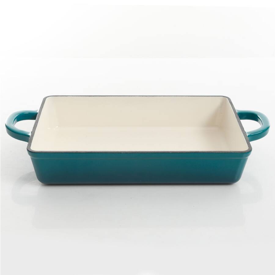 Lasagna Color Crockpot Crock Pot Artisan 13 in. Enameled Cast Iron Lasagna Pan Teal ...