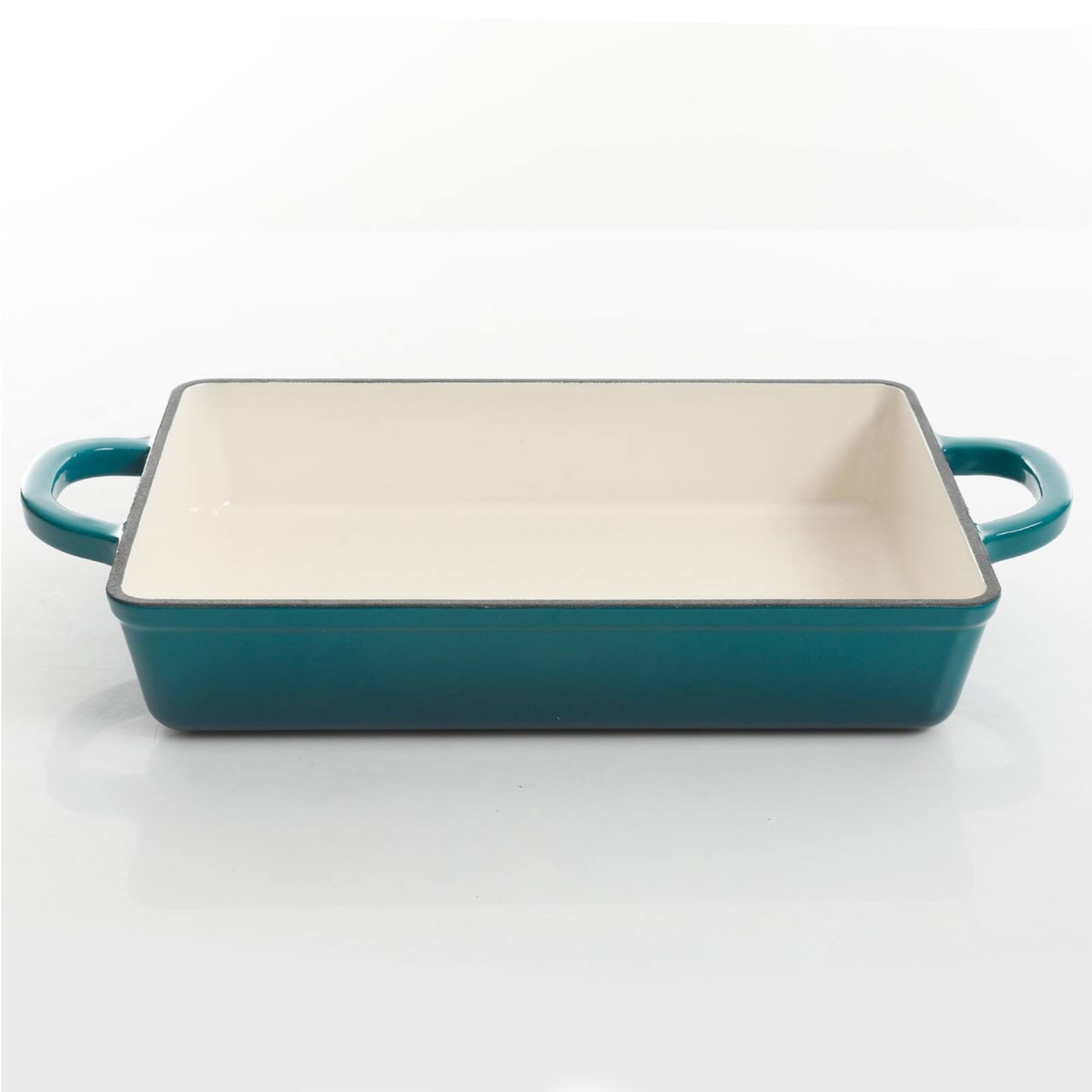 Alt View 4. Crock-Pot - Crock Pot Artisan 13 in. Enameled Cast Iron Lasagna Pan in Teal Ombre - Teal Ombre.