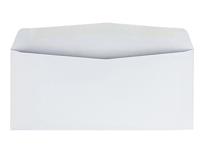 Alt View 1. Quality Park - Gummed #10 Business Envelopes, 4 1/8" x 9 1/2", 1000/Carton - White Wove.