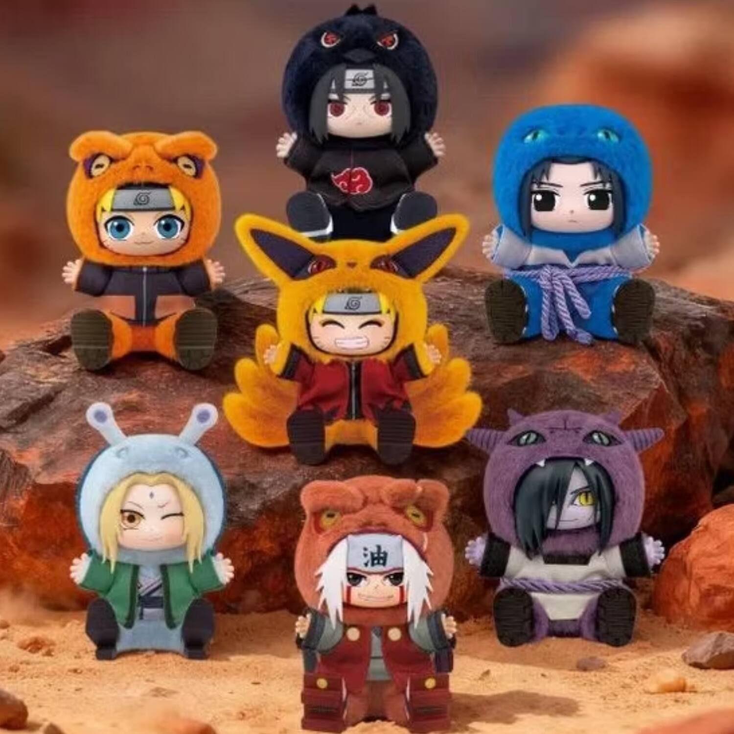 Angle. TopToy - TopToy Naruto Shippuden Beast Party Series 2 Vinyl Figure Plush Blind Box.