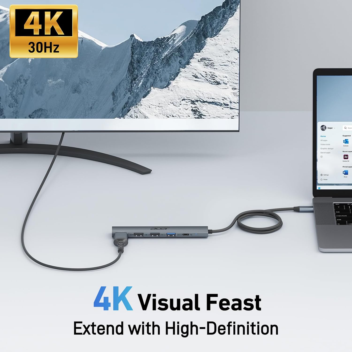 4K 30Hz

4K Visual Feast
Extend with High-Definition