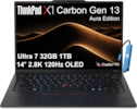 ThinkPad X1 Carbon Gen 13 Aura Edition
Ultra 7 32GB 1TB 14" 2.8K 120Hz OLED
Copilot + PC
X1 Carbon