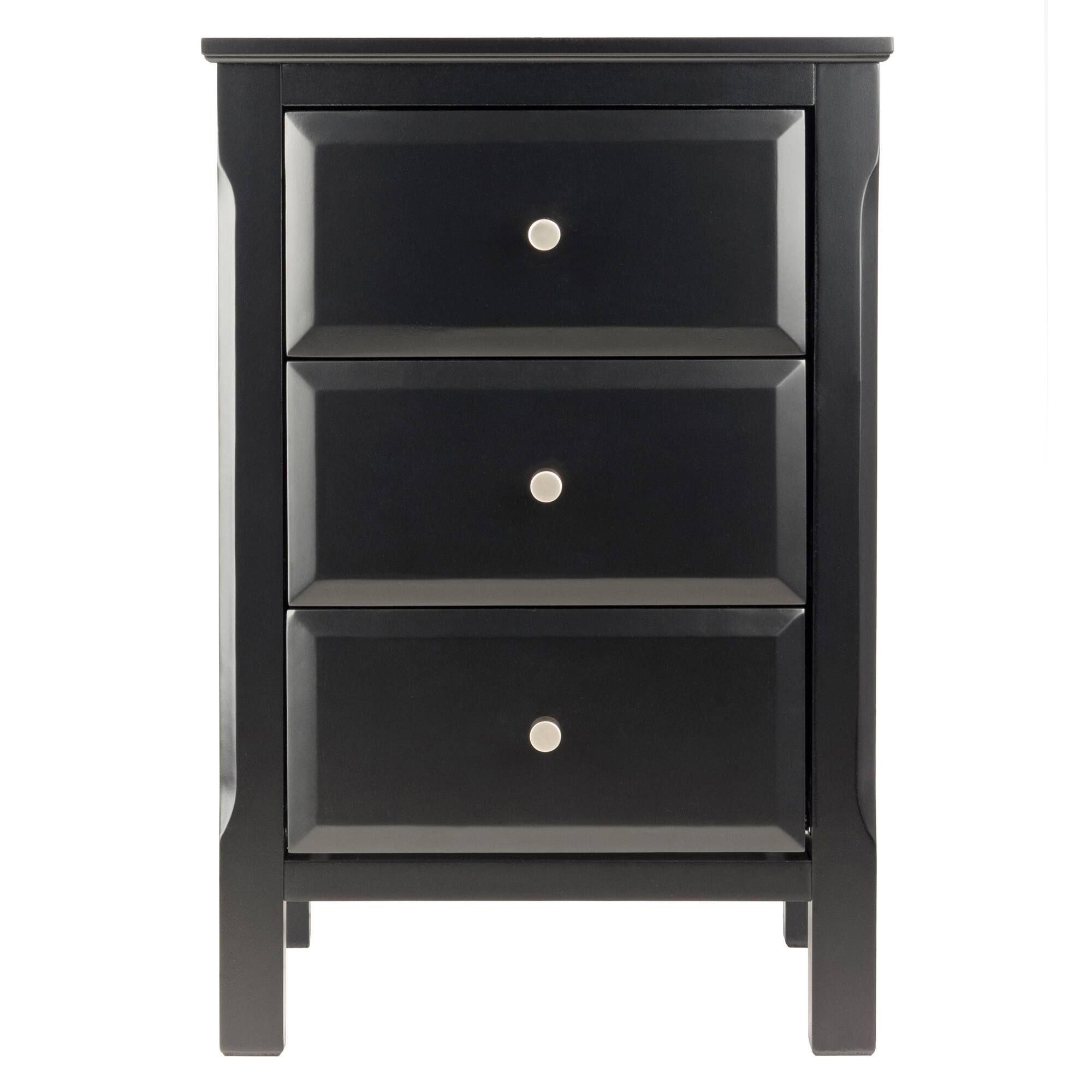 Left. Winsome Wood - Timmy Accent Table, Nightstand - Black.