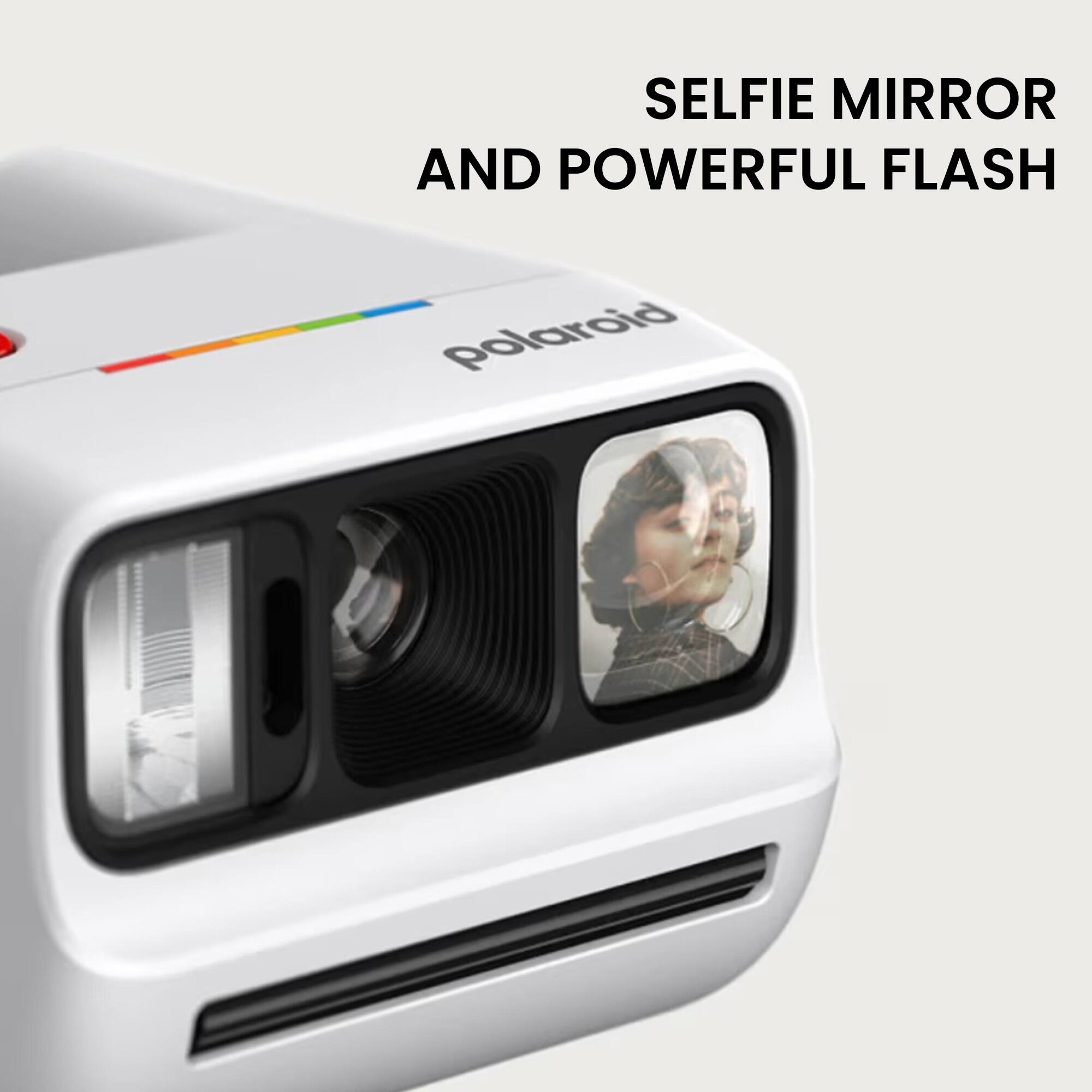 SELFIE MIRROR AND POWERFUL FLASH polaroid