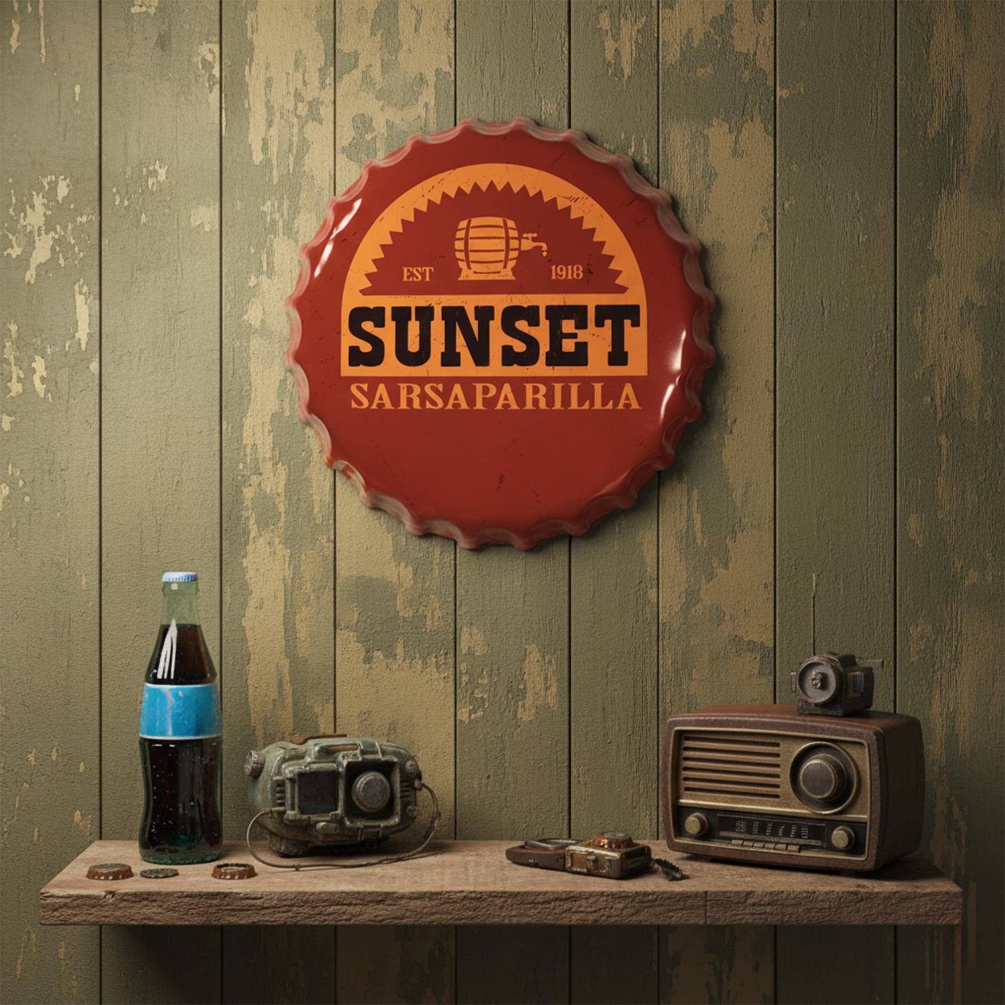EST 1918 SUNSET SARSAPARILLA