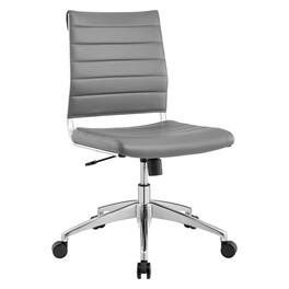 Jive Armless Mid Back Office Chair by Modway - Gray