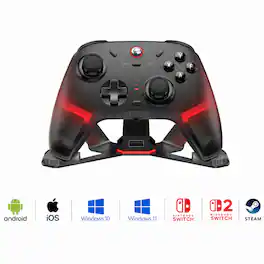 GameSir - Cyclone 2 Wireless Gaming Controller for Switch, PC, iOS, Andriod, and Steam - Shadow Black