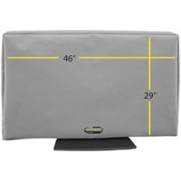 Solaire - Outdoor TV Cover for Most Flat-Panel TVs Up to 46" - Gray - Front_Zoom