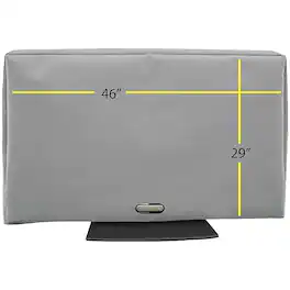 Solaire - Outdoor TV Cover for Most Flat-Panel TVs Up to 52" - Gray