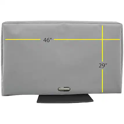 Front. Solaire - Outdoor TV Cover for Most Flat-Panel TVs Up to 52" - Gray.