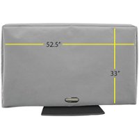 Solaire - SOL 55G Outdoor TV Cover (52.5"–60") - Gray - Front_Zoom